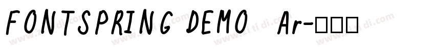FONTSPRING DEMO   Ar字体转换